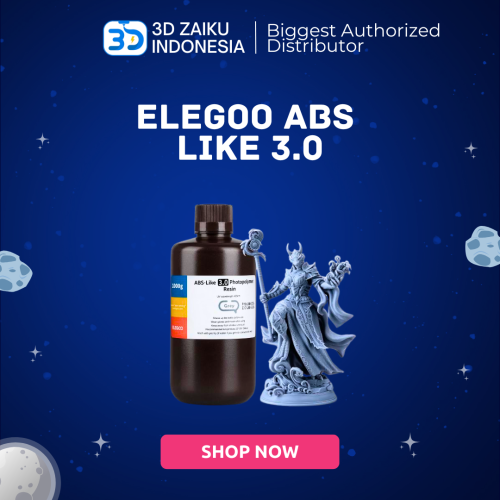 Elegoo ABS Like 3.0 Resin Low Shrinkage High Detail 1 KG for DLP MSLA LCD 3D Printer